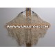 THE NEW EUROPEAN COTTON HOLLOW BATWING SLEEVE CREW NEDK LADIES CROCHET BLOUSE WITH TASSELS