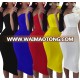 Bulk Sexy Woman Large Size Sleeveless One Shoulder Party Dress