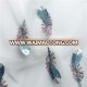 2018 pink floral feather embroidered tulle fabric 3d flower lace fabric for woman knitting fabric textile