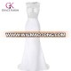 GK Occident Women's White Floor-Length Sleeveless See-Through Splicing Evening Dress CL008956-1