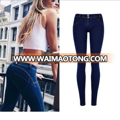 China jeans factory wholesale directly yoga leggings butt lift push up jeggings sexy ladies spandex cotton stretch jeans pants